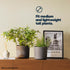 22cm Round Sandstone Plastic Plant Pot Grey - Set of 2